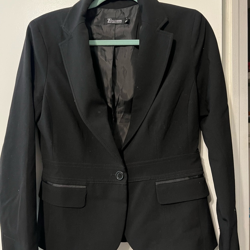 New York and company -Black Tailored Blazer Professional Suit Jacket